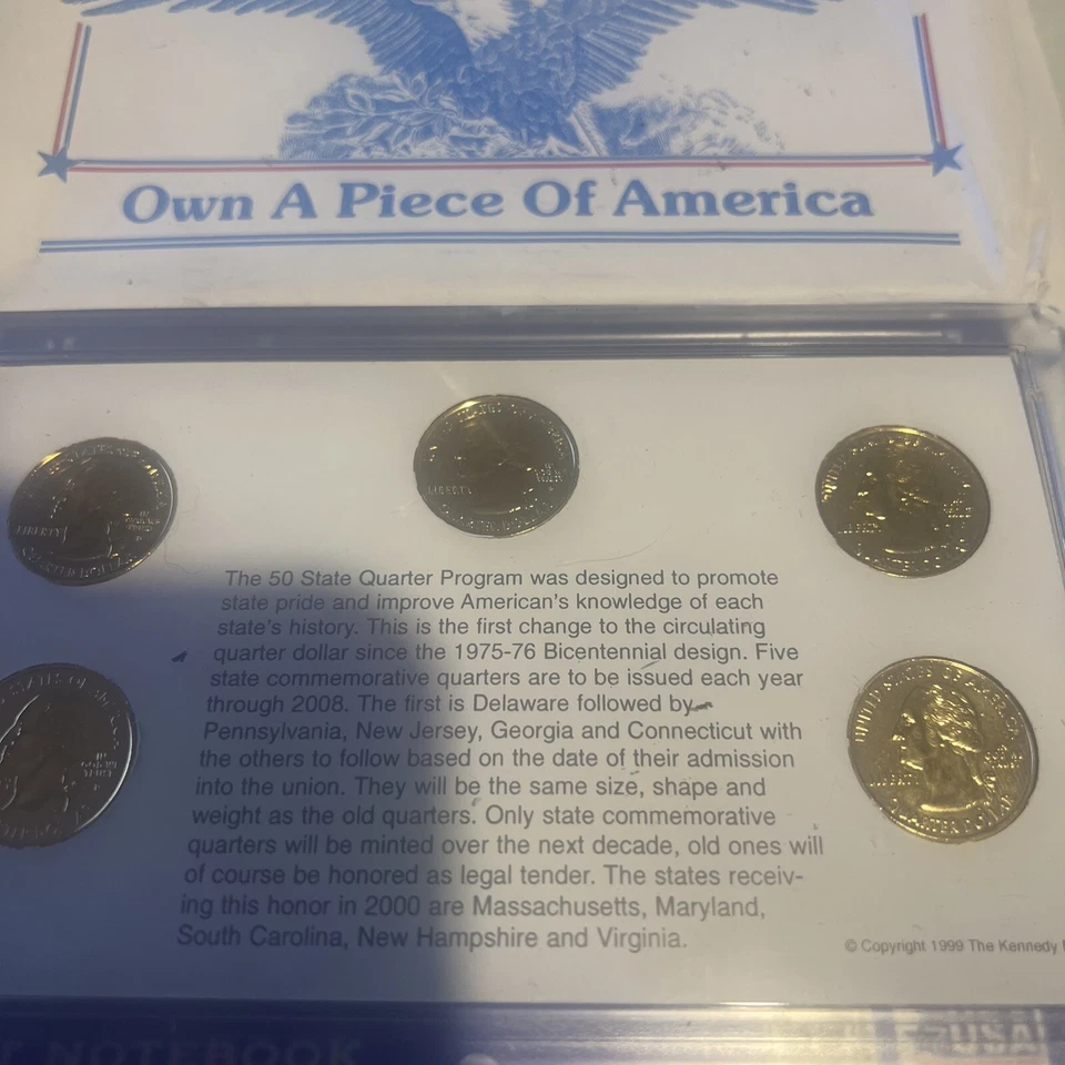 2000 LIMITED EDITION 24 KARAT GOLD PLATED STATE QUARTERS GOLD COLLECTION - Image 2 of 4