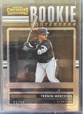 2021 Panini Contenders Baseball Yermin Mercedes Rookie Contenders Gold #/99 