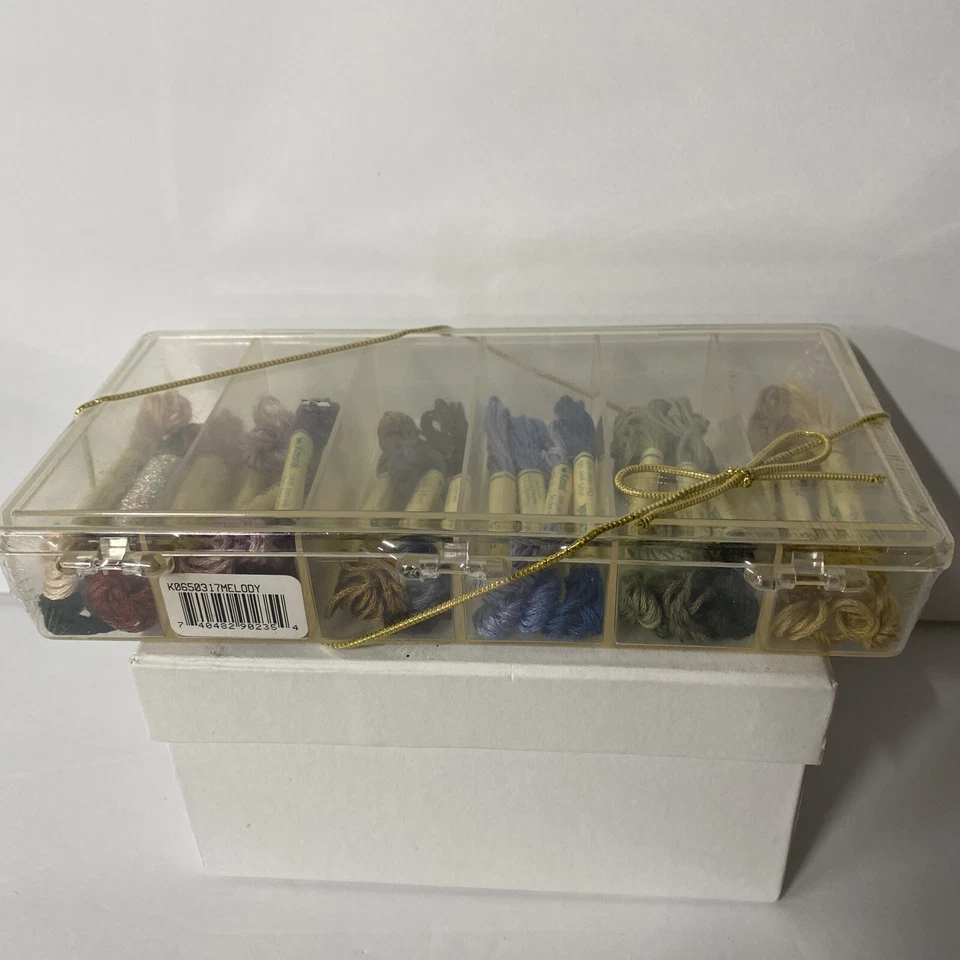 Kreinik Silk Thread Gift Box Clear Box w/ Thread Assortment Cross Stitch - Image 4 of 4