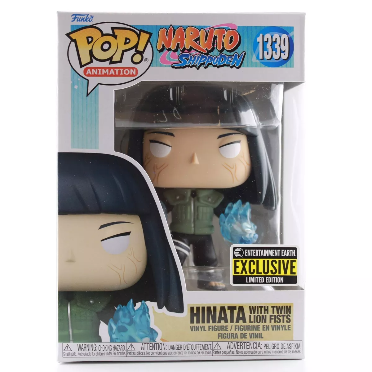 Funko Pop Naruto Shippuden Hyuga Hinata w/ Twin Lion Fists EE Exclusive #  1339