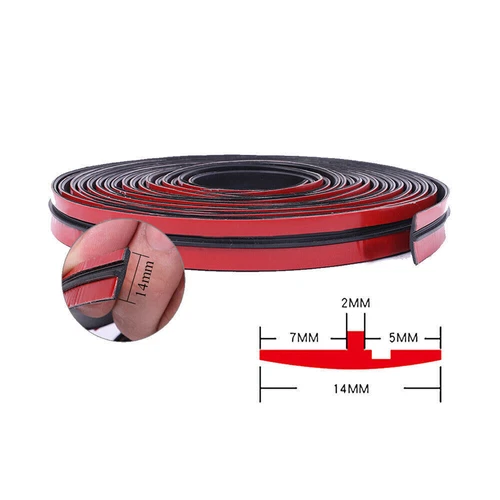 Car Windshield Roof Seal Strips Noise Insulation Rubber Sticker 14MM x 2M ✅ - Picture 12 of 15