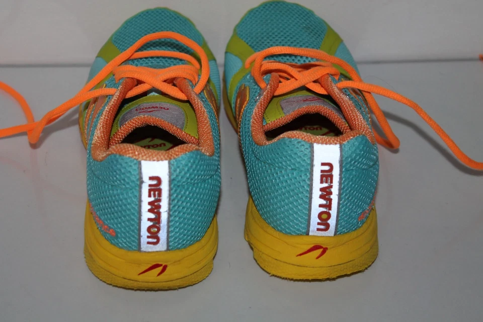Zapatos para correr Newton Distance, #000613, Turq/Lime/Org/Amarillo, para mujer talla 10,5 Foto 4 de 4