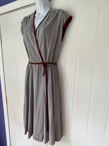 Vintage Jerrel of Texas 1970s velour full skirt Size 11, Made In Usa dress - Picture 3 of 11