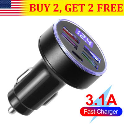 PDMAX 4-in-1 Retractable Car Charger - 90W Fast Car Phone Charger With - Foto 6