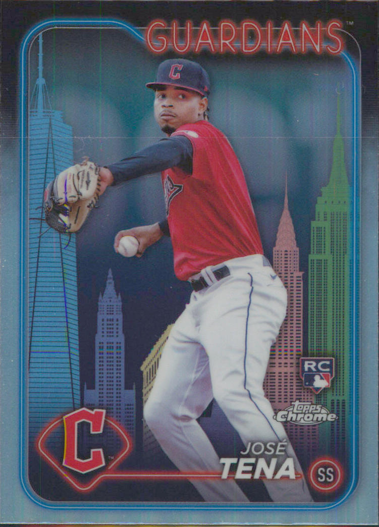 2024 Topps Chrome NYC FANATICS FEST BIG APPLE REFRACTOR #29 José Tena Rookie