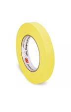 3M 06652 Automotive Refinish 18 mm x 55 m Yellow Paper Masking Tape 48 Rolls