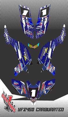 YAMAHA 450 CARBURATED 04-08 SEMI CUSTOM GRAPHICS KIT SWIRL