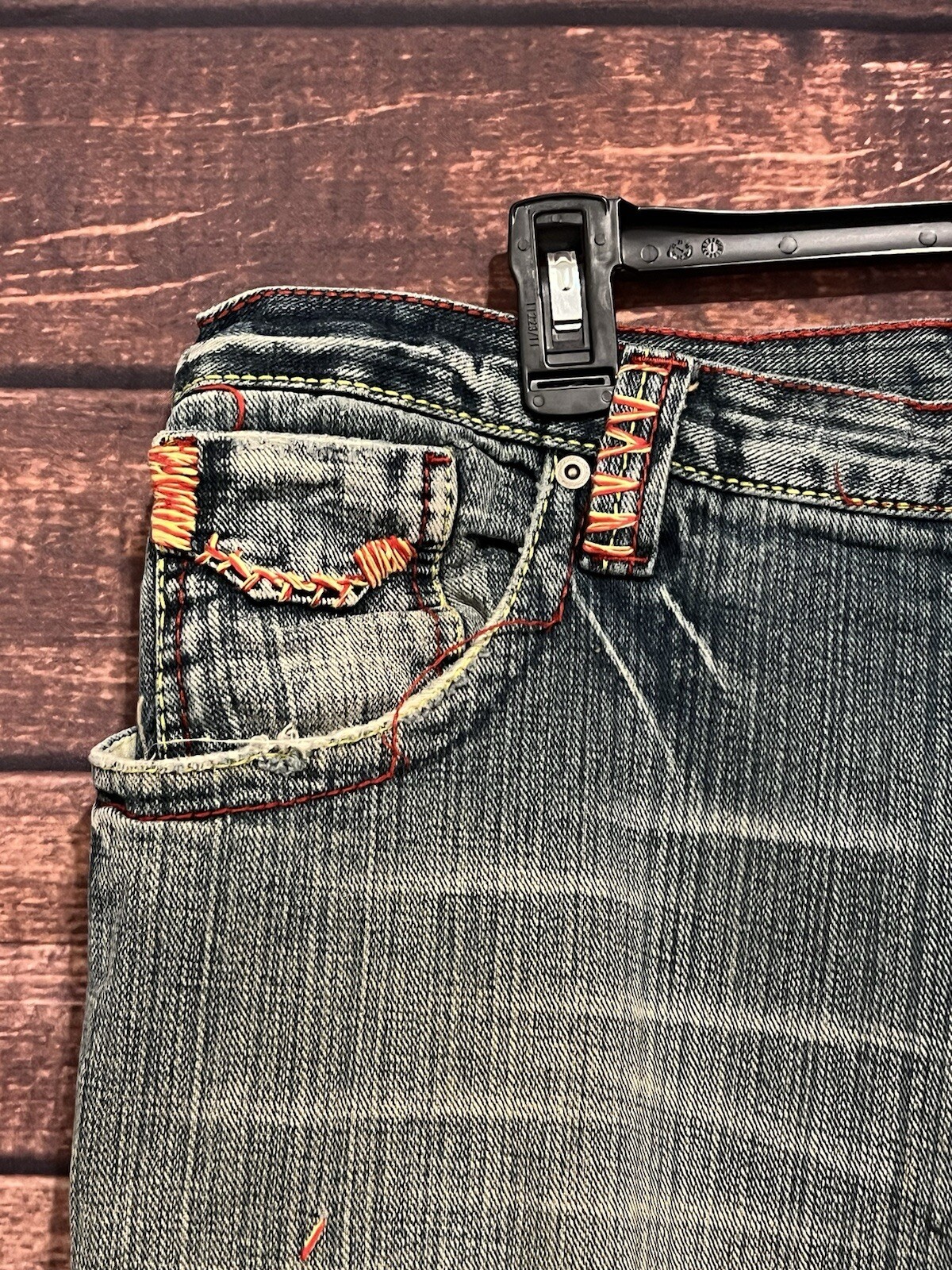 Men’s Miskeen Originals Jeans Size 38  Super Cool  Hip Skater Hippie image 5