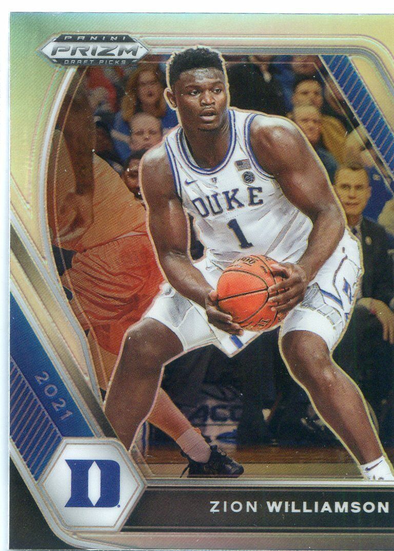2021-22 Panini Prizm Draft Picks ZION WILLIAMSON Card No 63 2021-22 Panini Prizm Draft Picks ZION WILLIAMSON Card No 63
