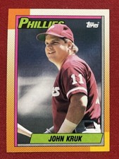 1990 Topps John Kruk #469 Phillies NM-MT Vintage Baseball Card