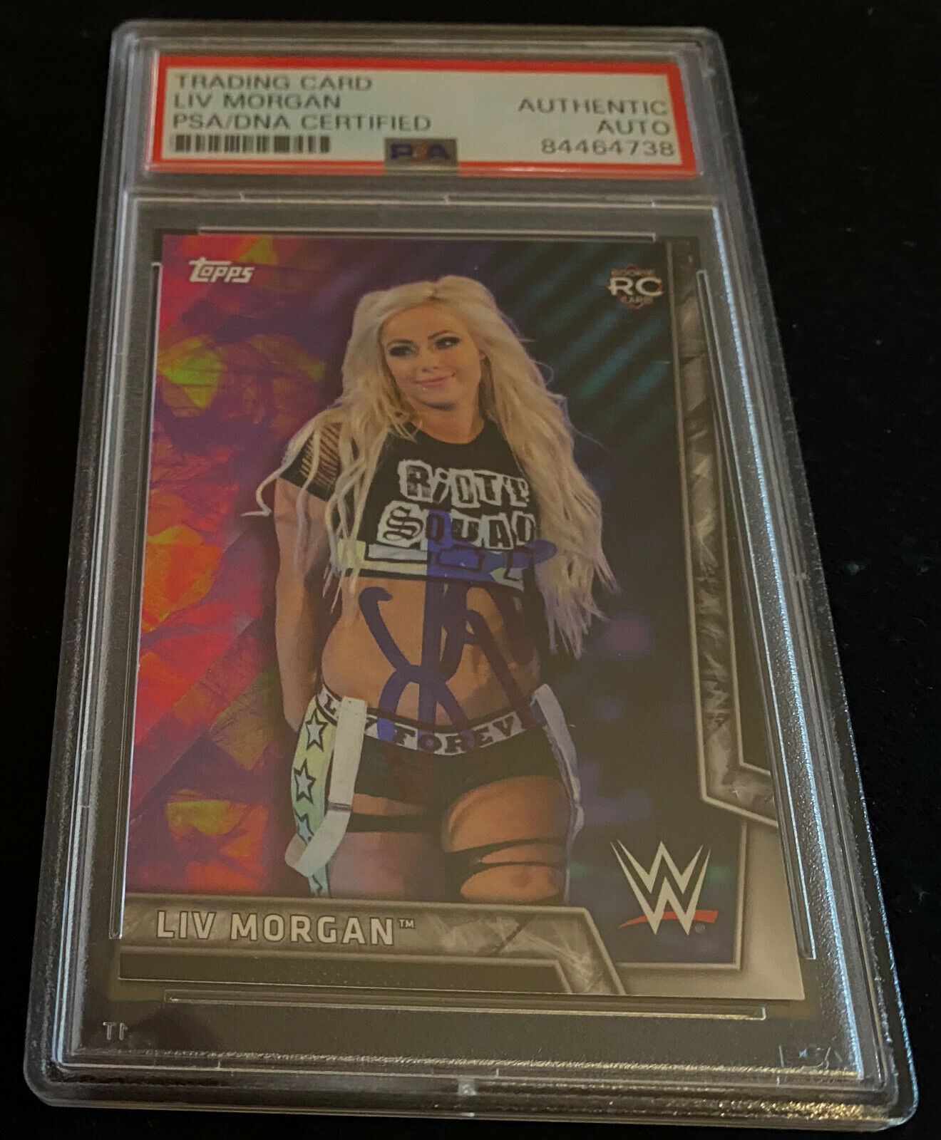 Now free shipping Liv Morgan Signed Auto 2018 Clearance SALE! Limited time! Topps Division Ca WWE Women's Rookie