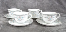 Phoebe By Narumi Saucer Coffee Tea Cup Set Floral Porcelain Japan 8 Piece