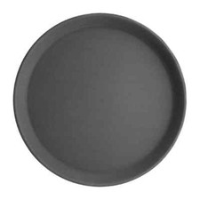 Olympia Kristallon Round Anti-Slip Tray Black Easy Clean Polypropylene 280mm