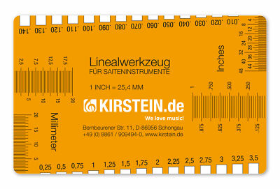 Lineal Werkzeug Gitarre Bass Ukulele Banjo Saitenabstand Saitenhöhe Messen
