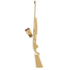 New 14k Gold Shotgun Pendant