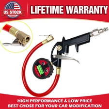 150PSI Tire Inflator Car Truck LCD Digital Pressure Gauge Meter Tester Air Chuck