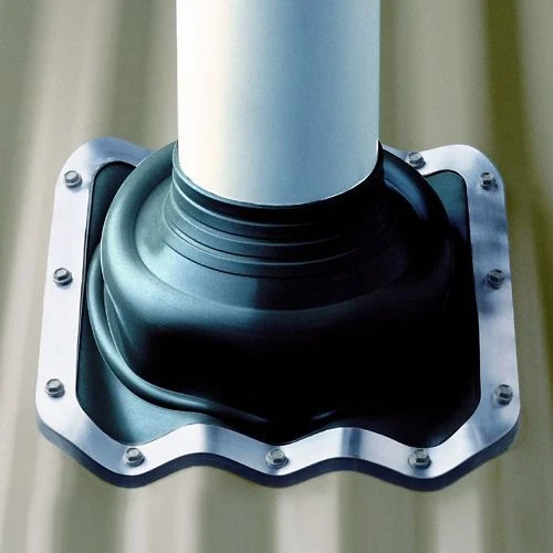 DEKTITE Corrugated flat and pitch Roof Flashing for Stove Pipe Flues  DFE106B 9316867050838 | eBay