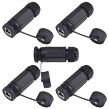 5 PCS Shielded RJ45 CAT6A Waterproof Connector M25 IP68 Cat5/5e/6 LAN Coupler