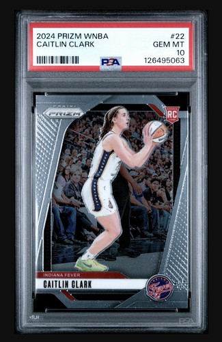 2024 Prizm WNBA Caitlin Clark #22 Rookie RC PSA 10
