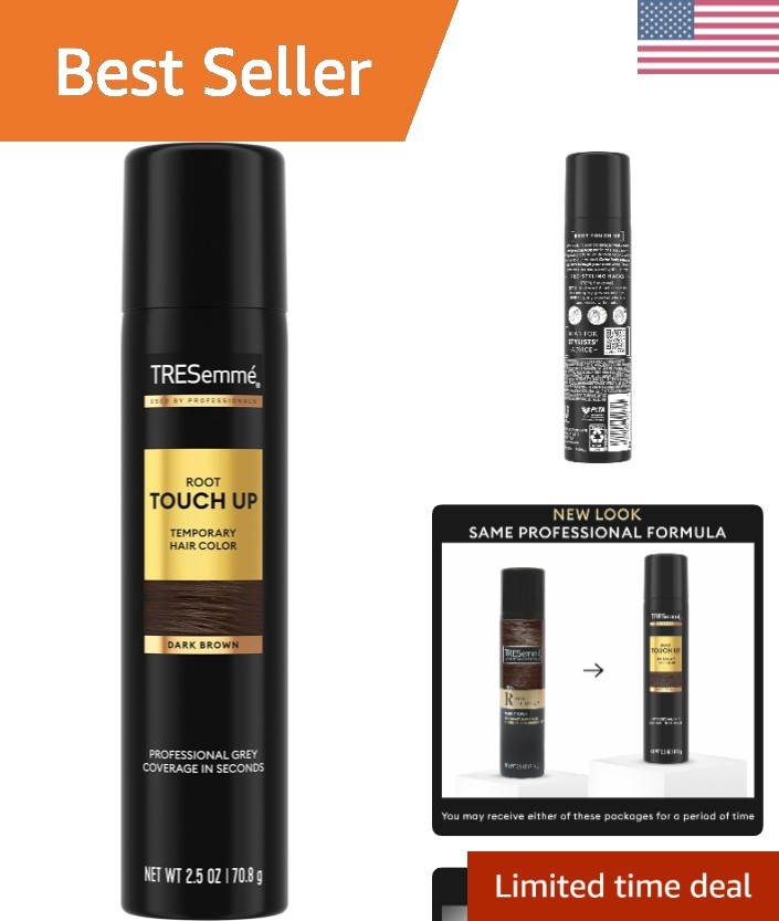 Quick-Drying Aerosol Root Touch-Up Spray for Dark Brown Hair