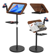 2 in 1 Adjustable Music Stand for Sheet Music, Dual Use Desktop and Floor, Book