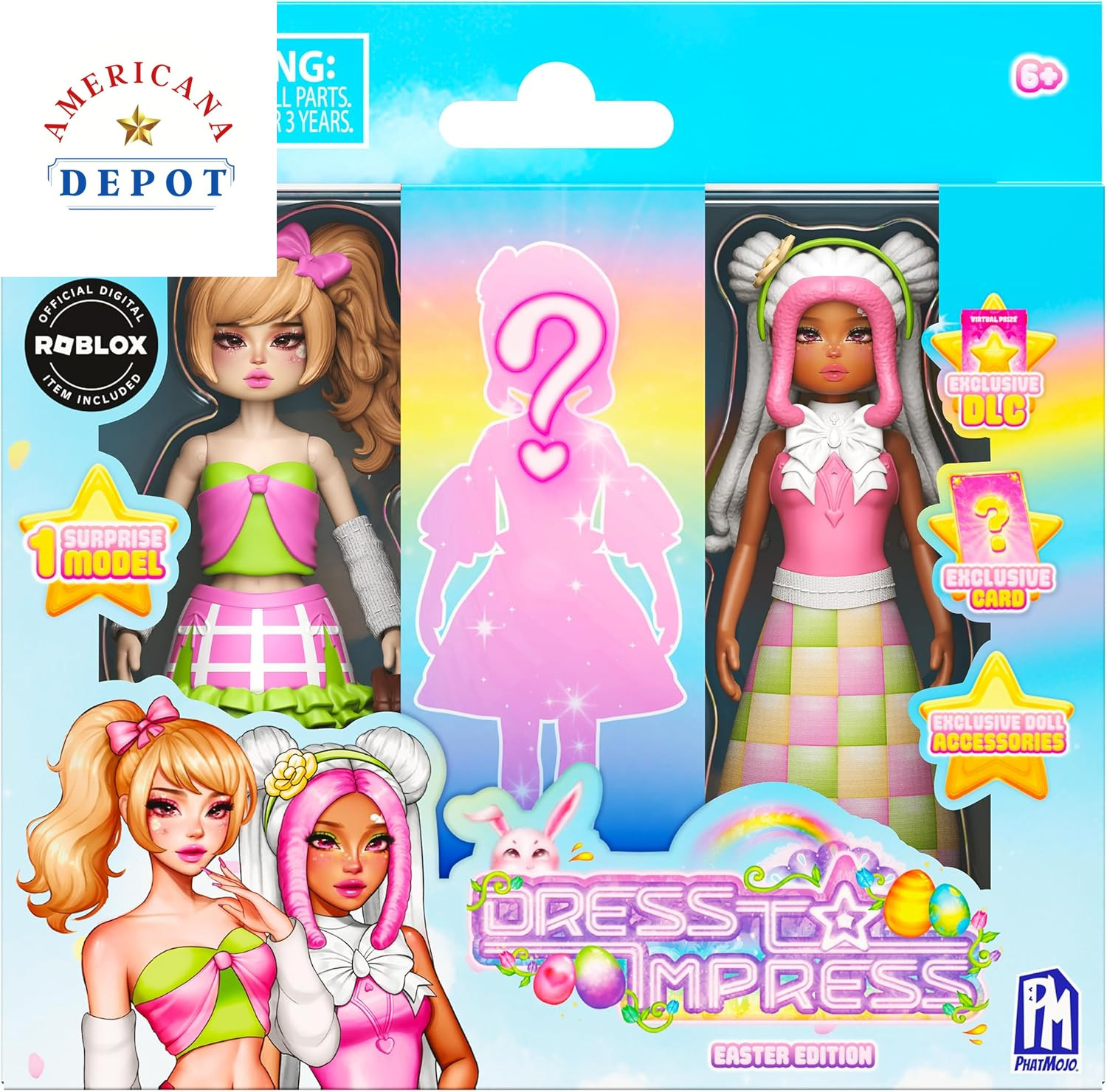 Dress to Impress Mystery Models Easter Edition 3 Pack Roblox w/ DLC Code