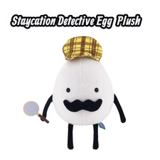 9.8 Inch Secret Staycation Detective Egg Plush Doll Game Character Stuffed Toy