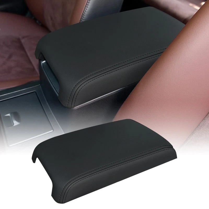 Fits 2012-2017 Toyota Camry Leather Center Console Lid Armrest Cover Skin Black Foto 3 de 4