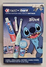 Oral-B Crest Limited Edition Disney Stitch Gift Pack Toothbrush Paste Ex 3/31/28