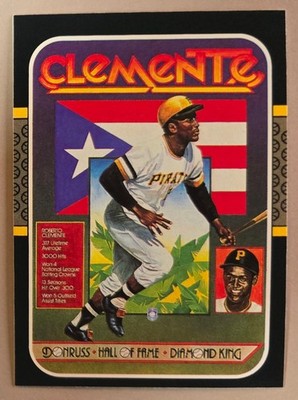 1987 Donruss Diamond King Roberto Clemente #612 Pittsburgh Pirates Hall of Famer