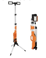 Versatile 8000 Lumen Rechargeable LED Work Light - Ideal for Indoor/Outdoor Use