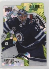 2021-22 Upper Deck Allure Green Rainbow Die-Cut 7/99 Connor Hellebuyck #87 13j9