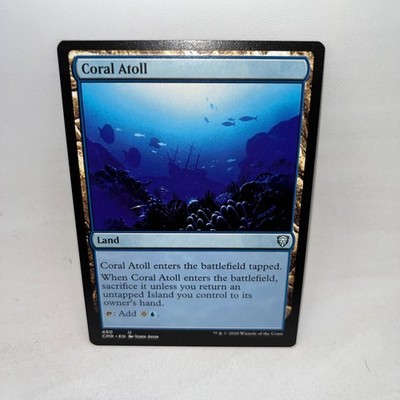 Coral Atoll 480 Uncommon Commander Legends Magic: The Gathering Lightly Played