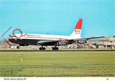 Picture Postcard~ BRITISH AIRTOURS BOEING 707 CHARLES SKILTON