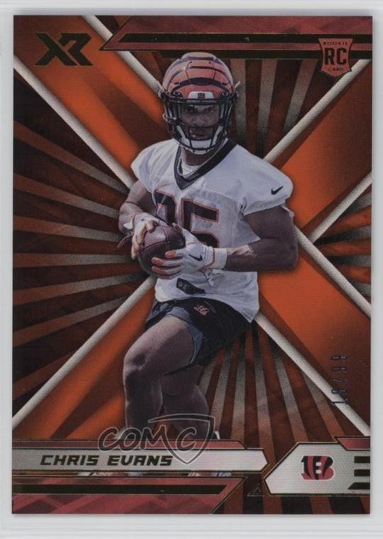 2021 Panini XR Rookies Orange 19/99 Chris Evans #196 Rookie RC 1u5y