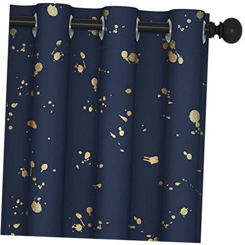 Room Darkening Curtains Set 0f 2, Blackout Curtains for Bedroom Windows,