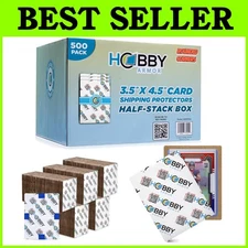 Lightweight 3.5"x4.5" Cardboard Card Protectors - 500 Pack