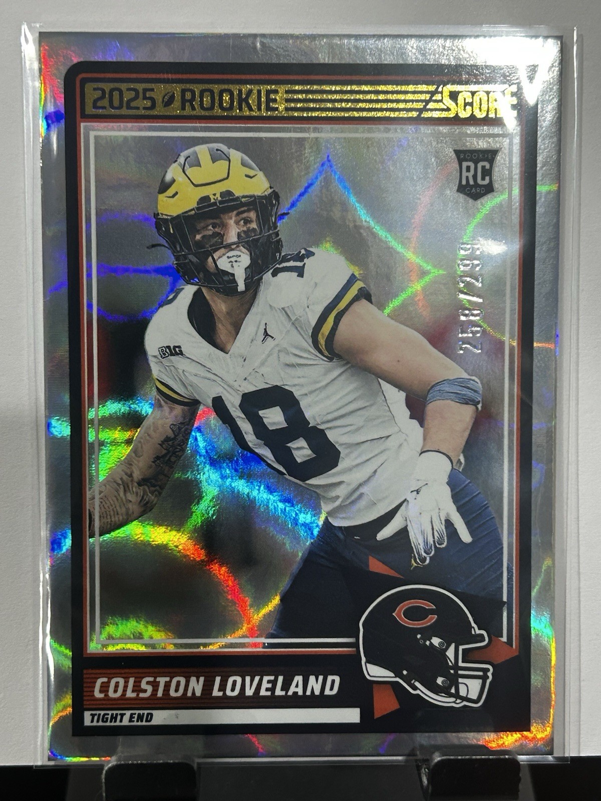 2025 Panini Score Colston Loveland #31 Holo Circular /299 (RC)