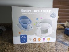 Baby Bath Seat for Babies 6 Months Non-Slip Toddler Bath Seat Open Box 