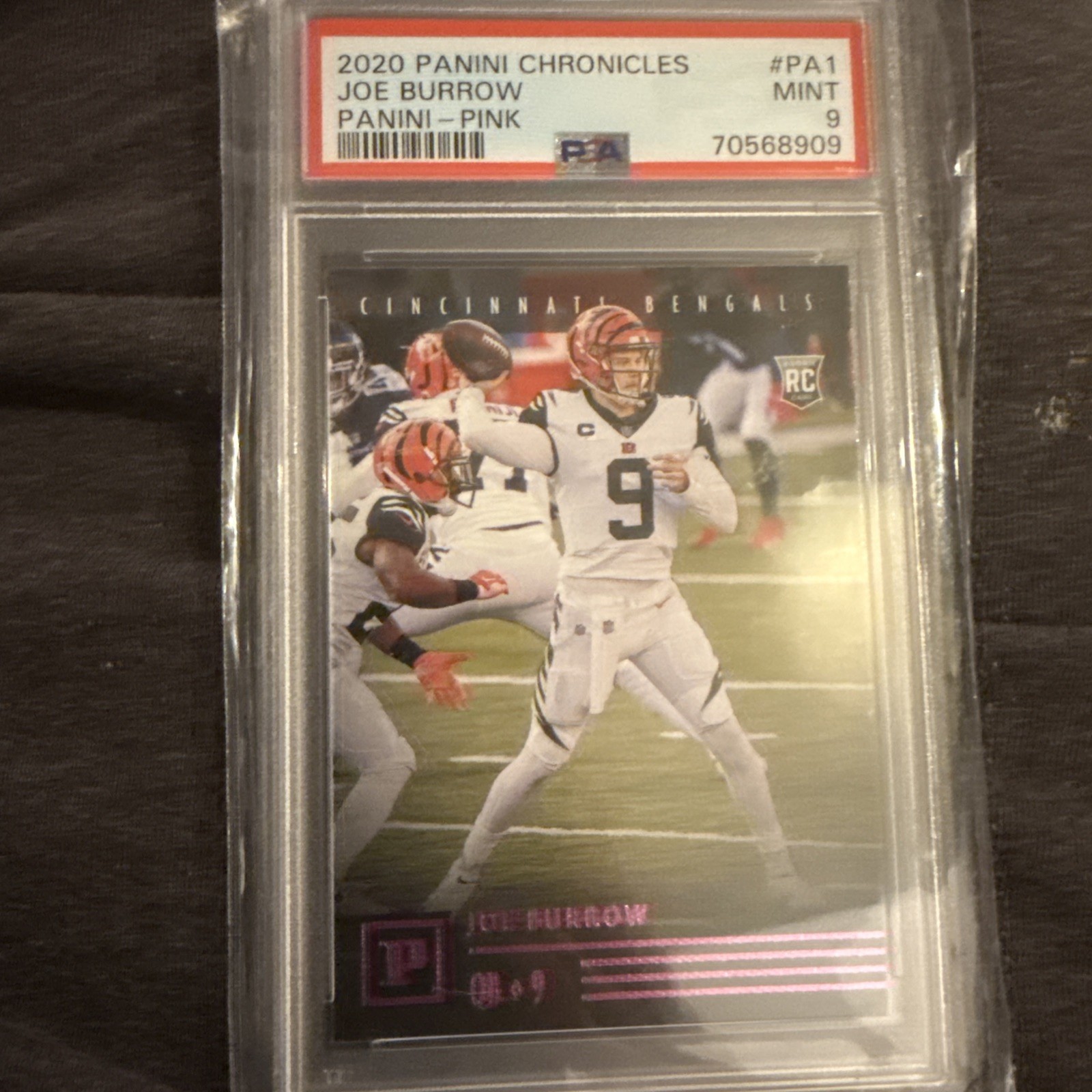 2020 Panini Chronicles Panini Joe Burrow #PA-1 (RC) PSA 9 Mint