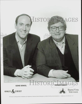1988 Press Photo Film Critics Gene Siskel Roger Ebert nod13174