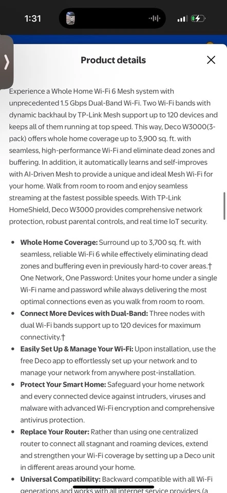 TP-Link Deco AX1500 Whole Home Mesh Wi-Fi 6 System - Image 4 of 4