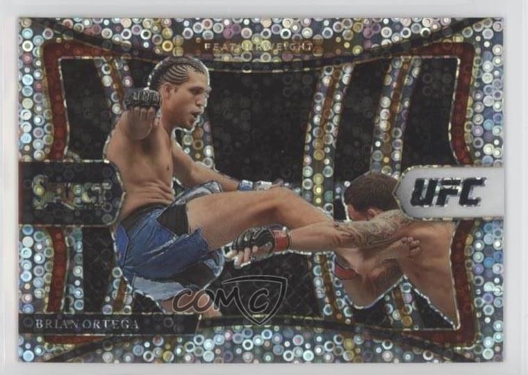 2021 Panini Select UFC Premier Level Disco Prizm Brian Ortega #173 00ah