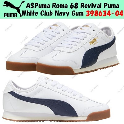 Puma Roma 68 Revival Puma White Club Navy Gum 398634-04 Herren Gr.