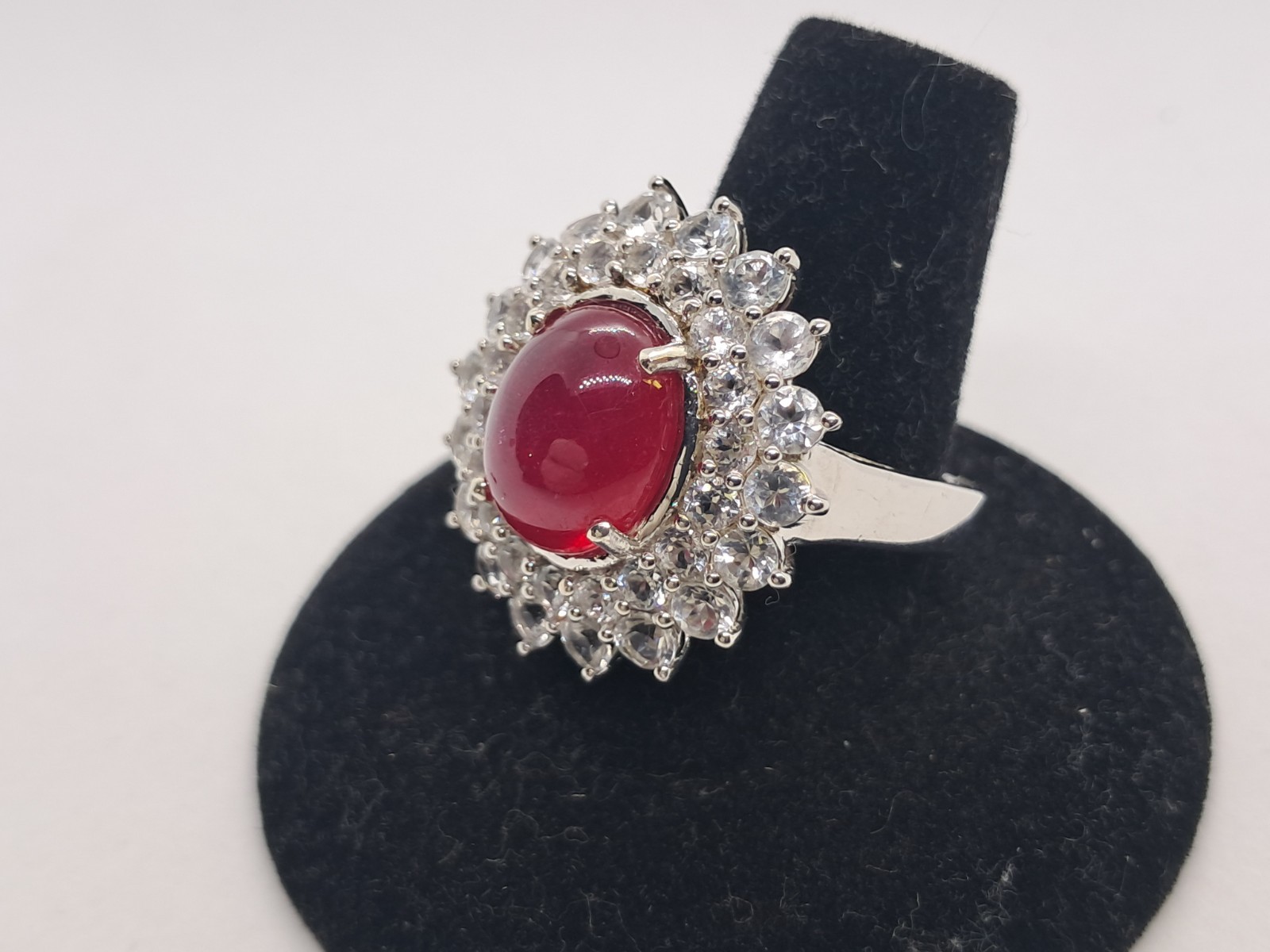 Large Red Ruby Chuck Clemency STS Solid 925 Sterl… - image 5