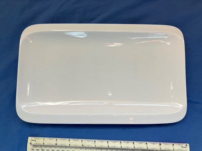 BRANDNEU MIT ETIKETT ''DUNELM'' WEISS LÄNGLICH PLATTE TELLER HOTEL LUXUS PUR 33x20