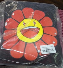 J. Balvin x Takashi Murakami Rojo LG Flower Black Hoodie Size Small New