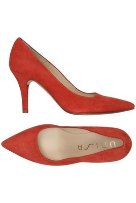 Unisa Pumps Damen High Heels Stiletto Peep Toes Gr. EU 36 Leder Rot #3tky88l