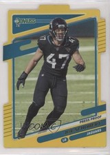 2021 Panini Donruss Press Proof Gold Die-Cut /25 Joe Schobert #135 z5b