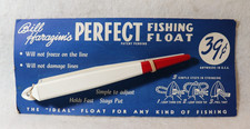 BILL HARAZIM1S PERFECT FISHING FLOAT BOBBER NEW ON ORG CARD ST PAUL MINN 1960`S